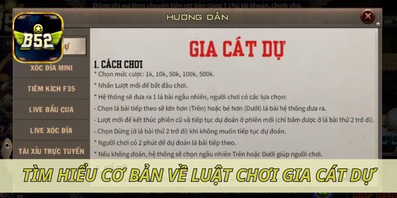 Tìm hiểu cơ bản về luật chơi gia cát dự