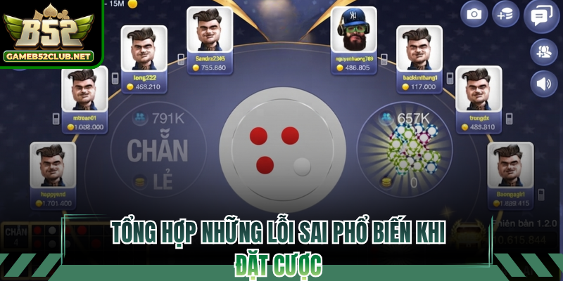 Tổng hợp những lỗi sai phổ biến khi đặt cược