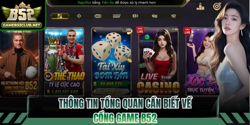 Vài thông tin cơ bản về cổng game B52